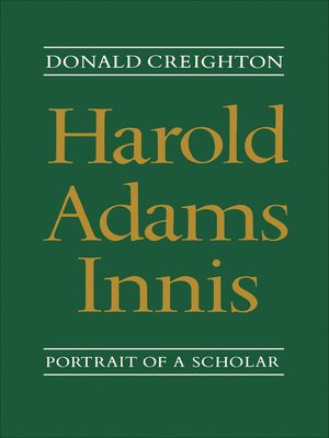 cover image of Harold Adams Innis